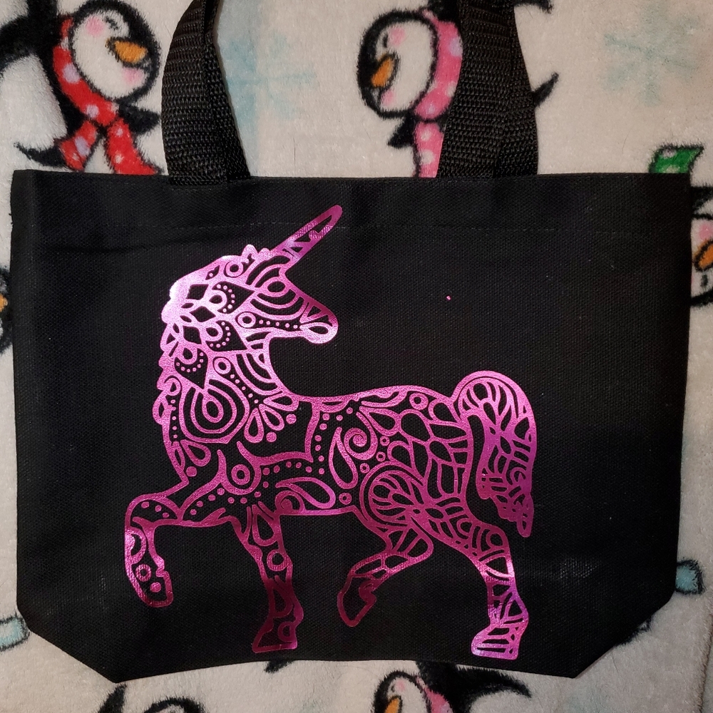 Unicorn mandala tote